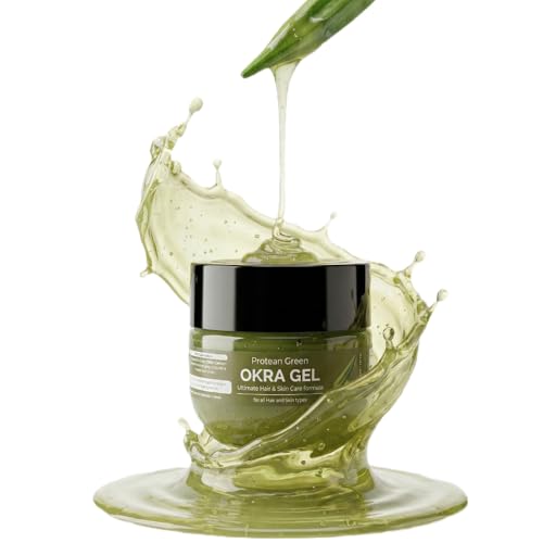 Alara Bhindi Okra Gel for Face & Hair | Natural Gel Moisturizer for Dry Skin, Anti-Aging, Dandruff Control & Acne Control | Hydrating Face Gel for Glowing Skin | Hair Growth Booster - 100g - Image 1