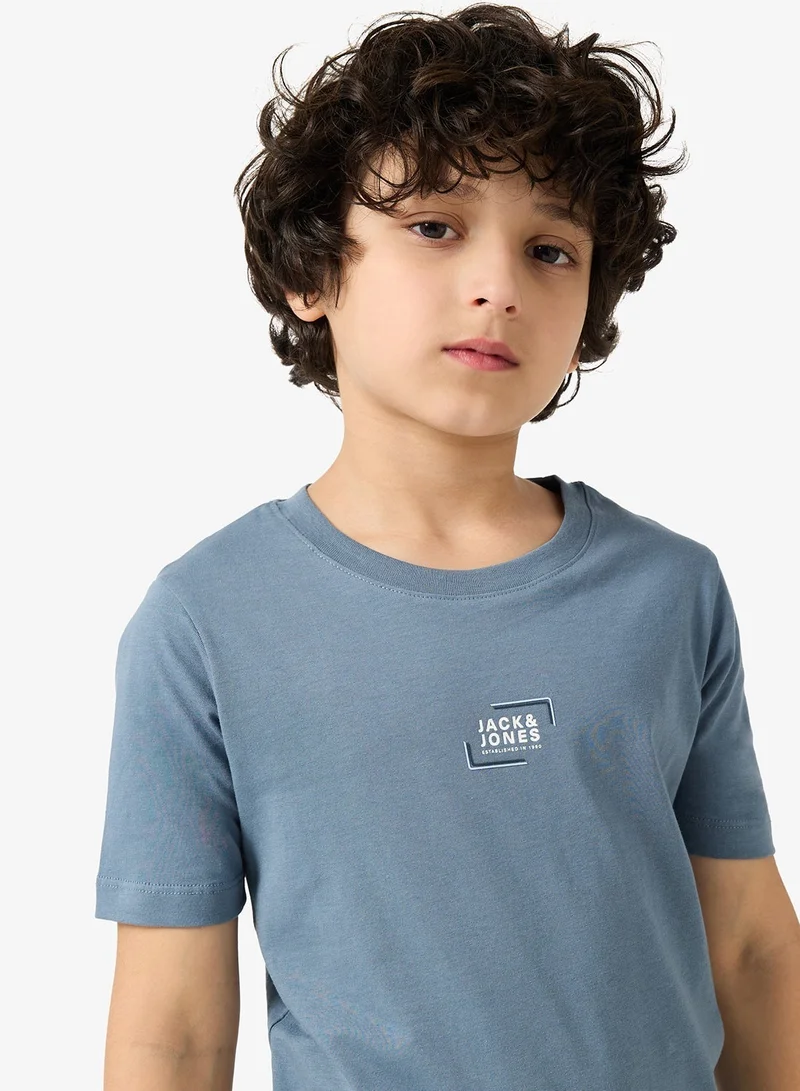 Jack & Jones Junior Kids 3 Pack of Graphic Crew Neck T-Shirt