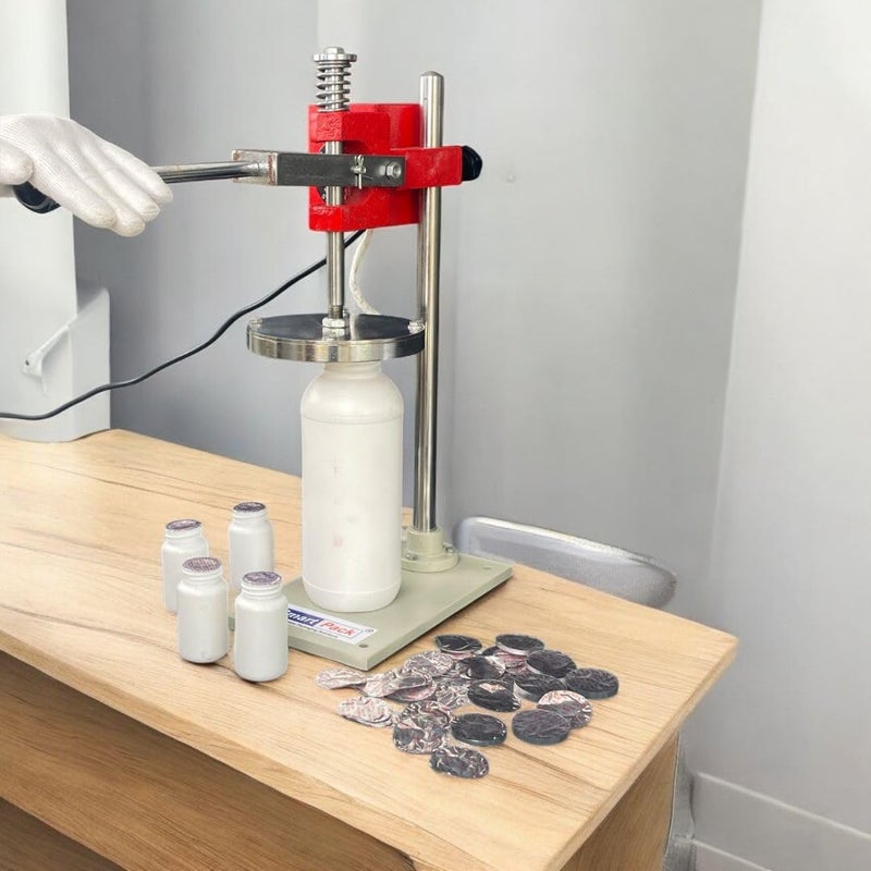 Smartpack رقائق الألمنيوم لتعبئة برطمانات بلاستيكية من HDPE (بدون شفاف) | ختم، تعبئة زجاجات، رقائق فضية | بطانة ختم قطعة واحدة | الحجم 85 مم مع 1000 قطعة - Image 4