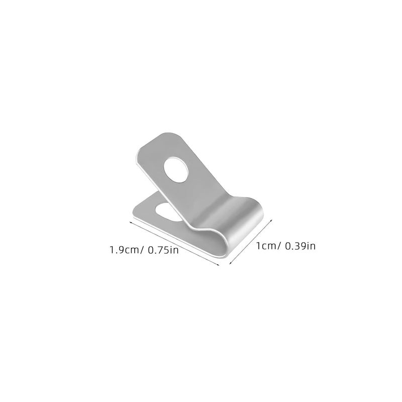 100pcs Aluminum Wire Cage Clips with Screws for Livestock Fence Fastening, Sturdy Wire Fence Clips for Farm and Garden Agricultural Fencing - Image 2