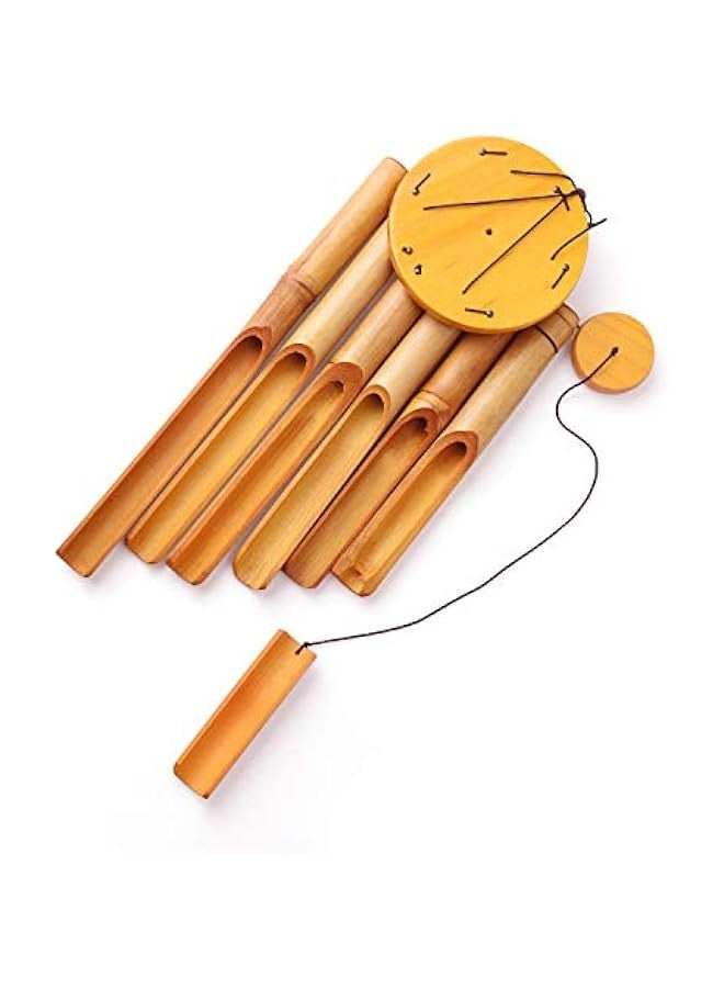 منتجات الخيزران الإبداعية أجراس الرياح الحرف الحلي ديكور الفندق قلادة نمط الرجعية هدية عيد ميلاد أنبوب الخيزران اليدوية - Image 5