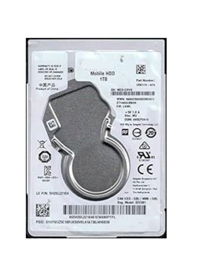 1TB Internal Laptop Hard Drive – 2.5 Inch SATA ATA Interface, Mechanical HDD