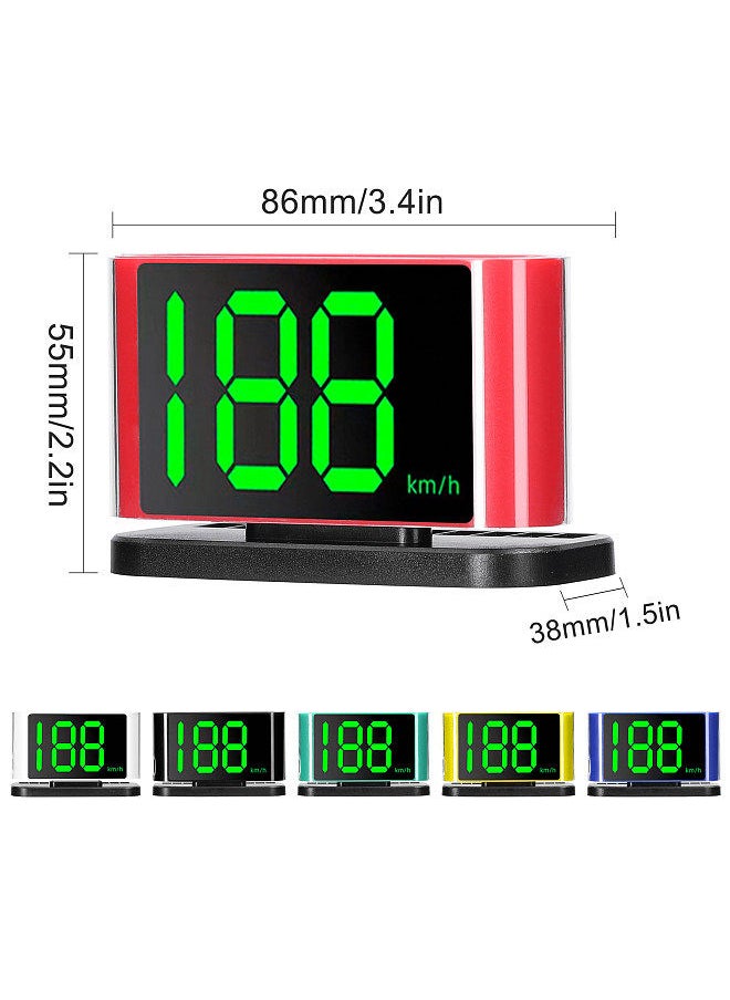 Generic - Car HUD Headup Display GPS Digital Speedometer with LED Large Font Display Phone Number Display Area for Car Truck SUV Motorcycle - Image 1