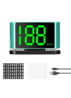 Car HUD Headup Display GPS Digital Speedometer with LED Large Font Display Phone Number Display Area for Car Truck SUV Motorcycle