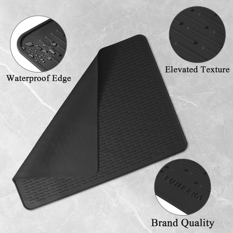 YUHFERA Stove Top Cover for Electric Stove - Silicone Stove Mat for Glass Top, Glass Cooktop Protector For Kitchen,Multi-functional Oven Covers for Electric Stove (Black,28 x 20) - Image 4