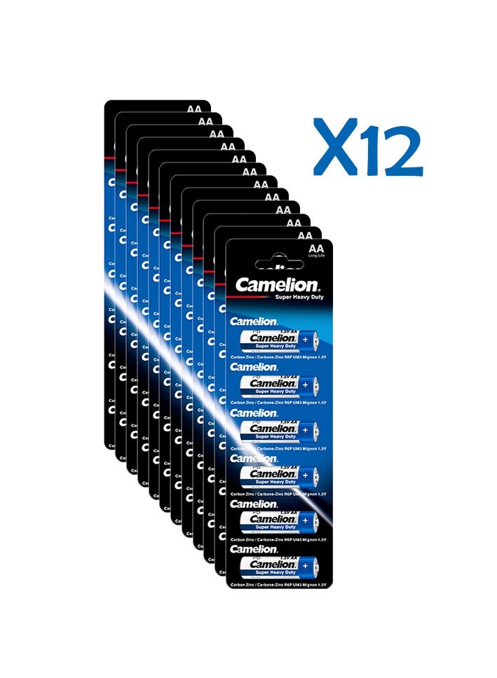 Camelion Camelion Super Heavy Duty Batteries R6-AA-Pack of 6 x12 - Image 1
