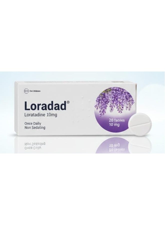 Loratadine 10mg  non-sedating Antihistamine Allergy Relief Tablets 20S