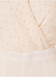 Styli Textured Dobby V-Neck Jumpsuit  - Image 4