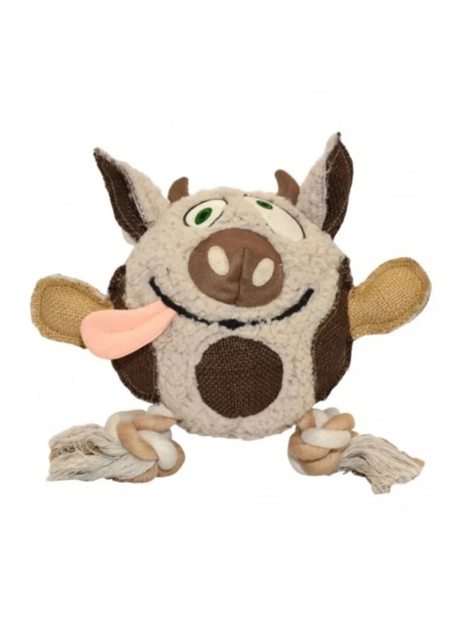 Duvo + Duvo+ Canvas Cow Plush Toy For Dog - Image 1