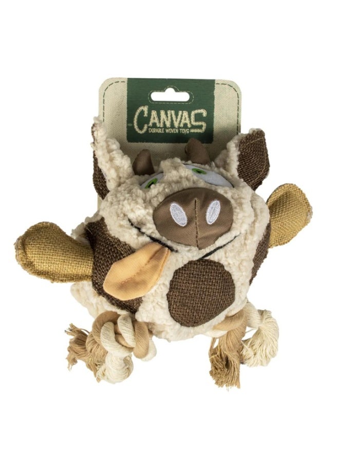 Duvo + Duvo+ Canvas Cow Plush Toy For Dog - Image 2
