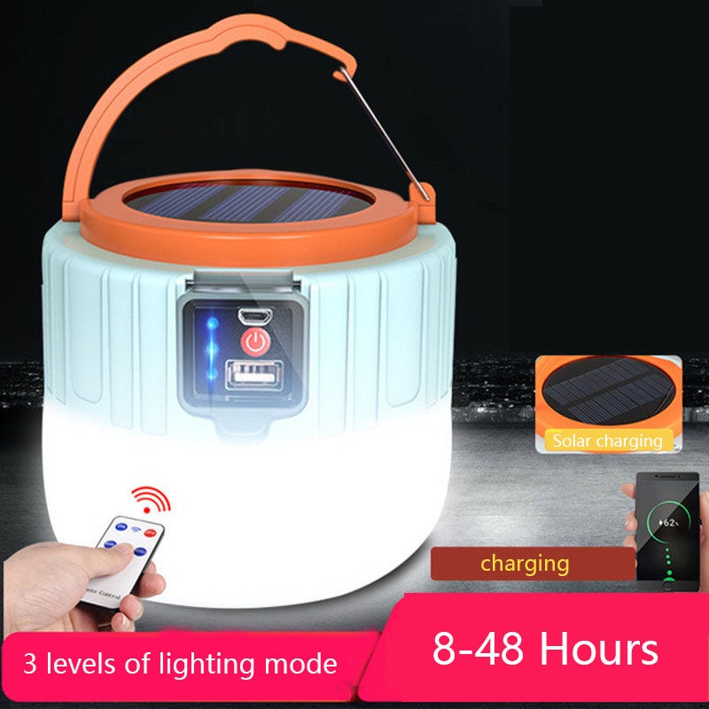 Outdoor Camping Power Outage Emergency Lighting Glare Lamp Solar Led Rechargeable Bulb Energy-Saving Lamp - Image 5