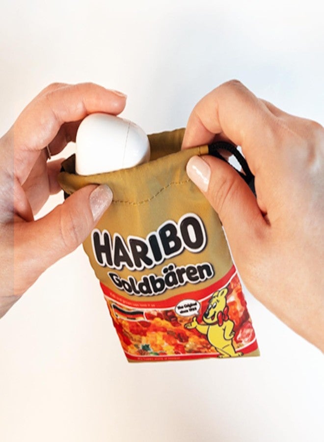 DCHK Haribo Goldbear Mini Drawstring Pouch, Polyester Small Storage Bag with String Closure, Cute Portable Pouch for Daily Essentials - Image 5