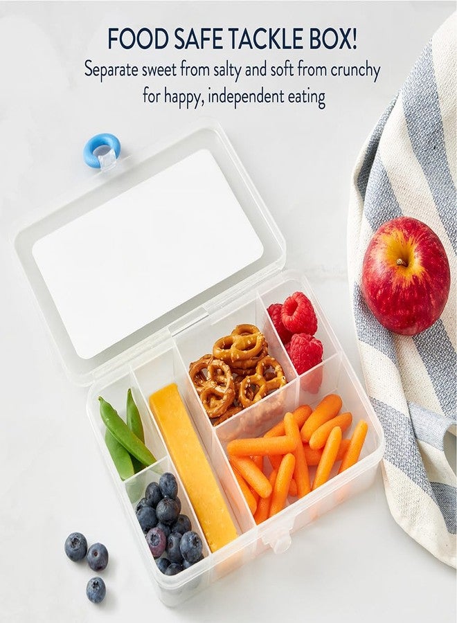 Itzy Ritzy Divided Snack Box - BPA-Free Travel Snack Container with 6 Compartments and Snap-Tight Lid - Convenient Food Storage for Car Rides, Daycare, and On-the-Go - Image 2