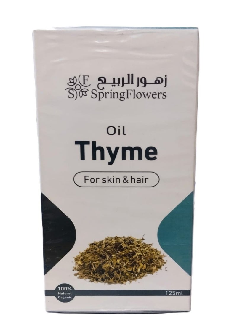 Spring Flowers Thyme Oil for Skin and Hair 125ml - Image 1