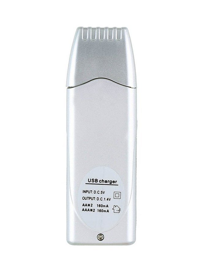 NIBEMINENT NiMH AA And AAA Battery High Capacity USB Charger Silver  - Image 4