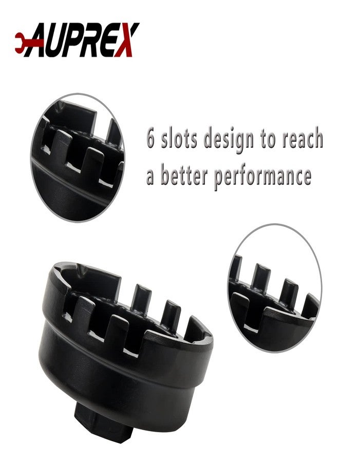 AUPREX Oil Filter Wrench Tool for Toyota Corolla, Prius, Prius Prime, Prius V, Matrix, CT200h, Scion iM/iQ/xD with 1.8 Liter Engines, 64mm 14 Flute Cup Style Oil Filter Removal Tool -6 Slots - Image 4