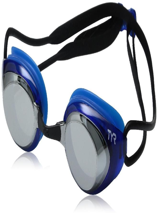 TYR TYR Blackhawk Racing Mirrored Googles, Silver/Blue/Black, One Size - Image 4