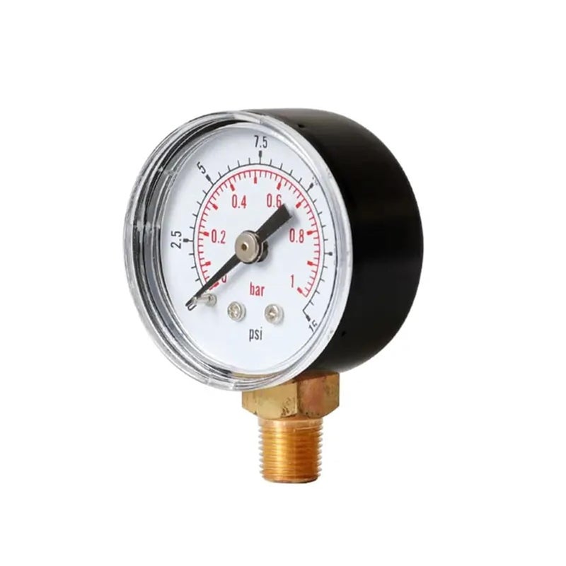 Pressure Gauge 40mm Face 1 8 BSPT Bottom Mount 60 PSI For Air Gas Water Fuel Liquid - Image 4
