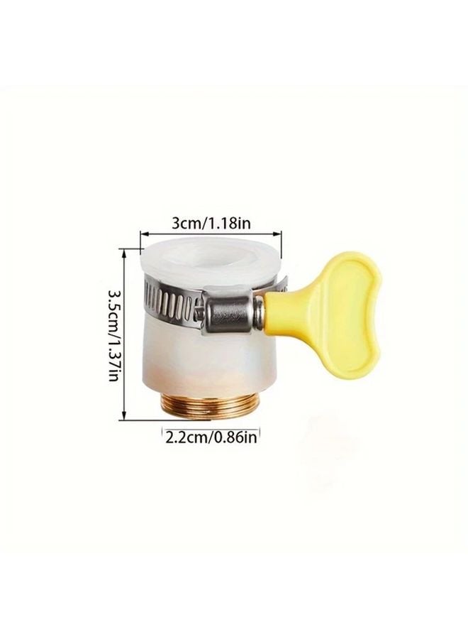 Universal Faucet Adapter 1pc Metal Plastic Anti Slip Tap Connector for Water Filter Washing Machine Car Wash Hose - Image 3