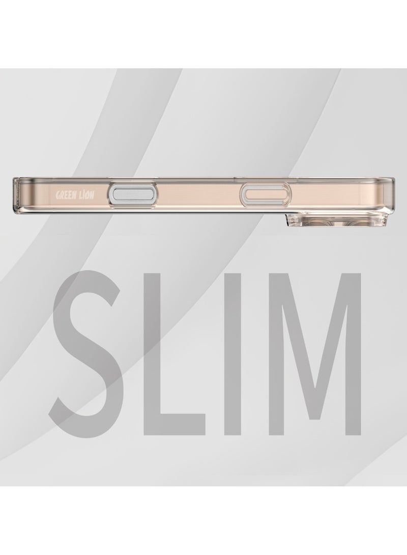 GREEN LION iPhone 16 Pro Delgado Case / Anti Fingerprint / Anti Scratch / Anti Yellowing / Shockproof / Daily Protection / Precise Cutouts / HD Clarity / Significant Slim Fit / Eco-Friendly Material - Copper Gold - Image 2