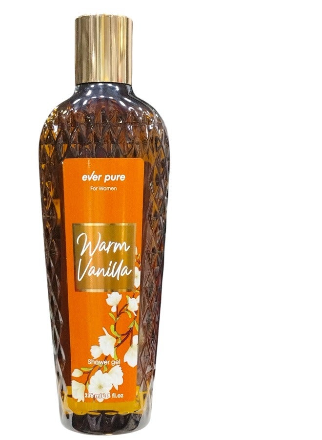 ever pure shower gel warm vanilla 236ml