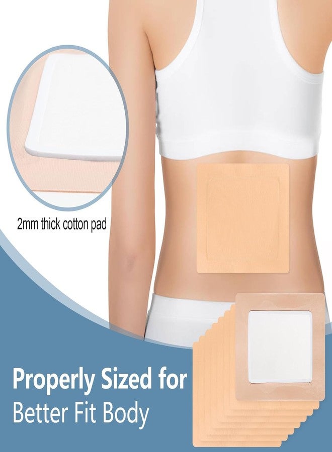 Boxania® 10Pcs Castor Oil Patches, Highly Absorbent Self-Adhesive Disposable Stickers, Organic Cotton, Castor Oil Wrap Pads for Liver,Stomach, Belly Button, Anti Leakage (Oil Not Included) - Image 2