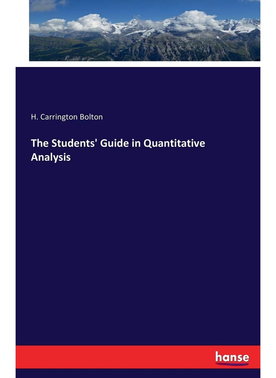The Students' Guide in Quantitative Analysis  - Image 1