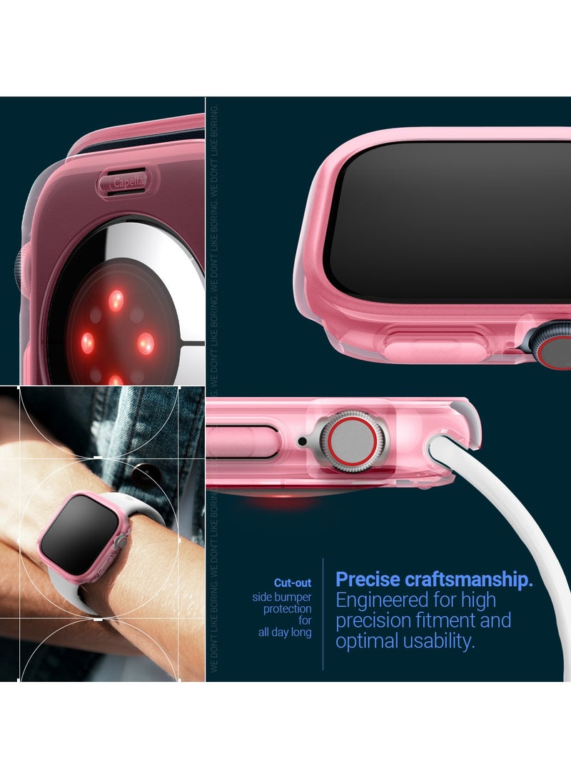 Caseology غطاء كابلا لسوارة آبل ووتش سلسلة 10 (46 مم) - وردي شفاف 2024 - Image 4