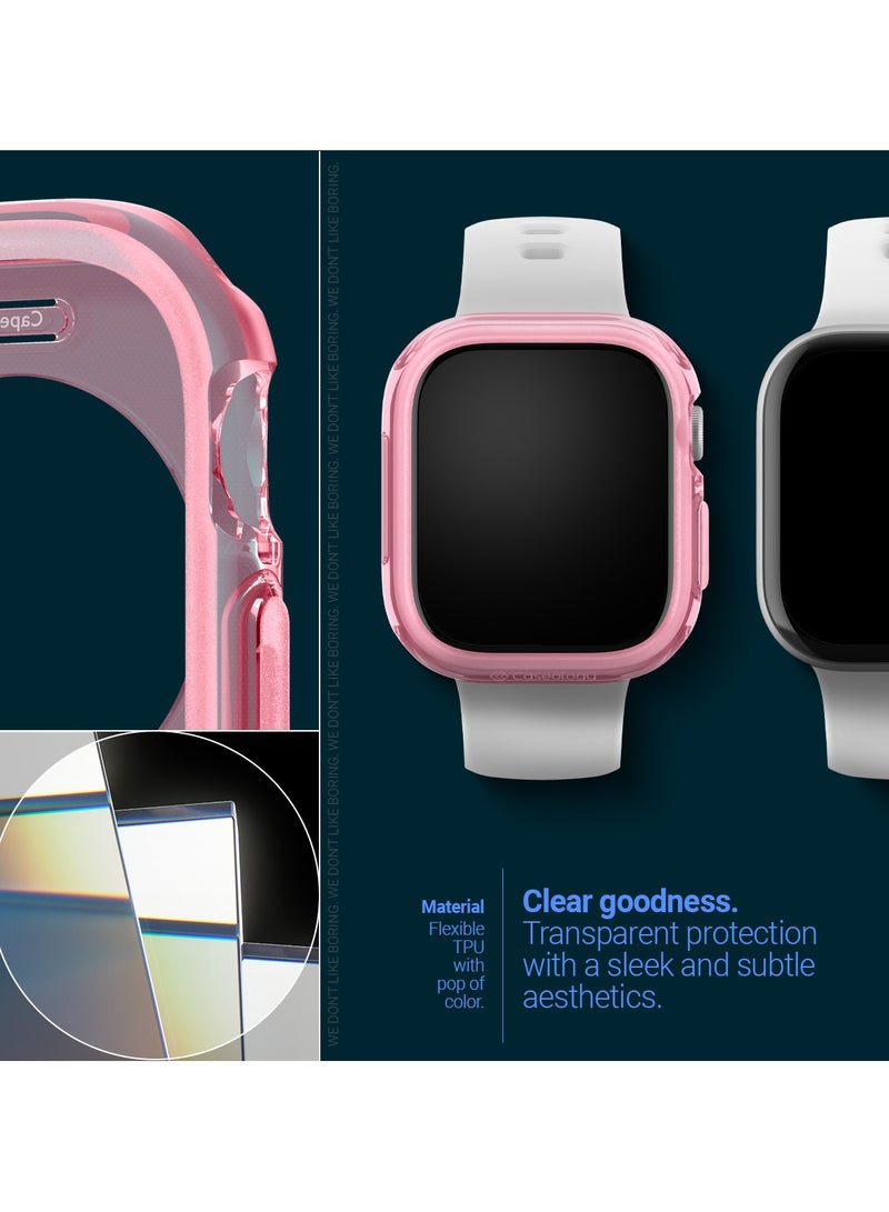 Caseology غطاء كابلا لسوارة آبل ووتش سلسلة 10 (46 مم) - وردي شفاف 2024 - Image 3