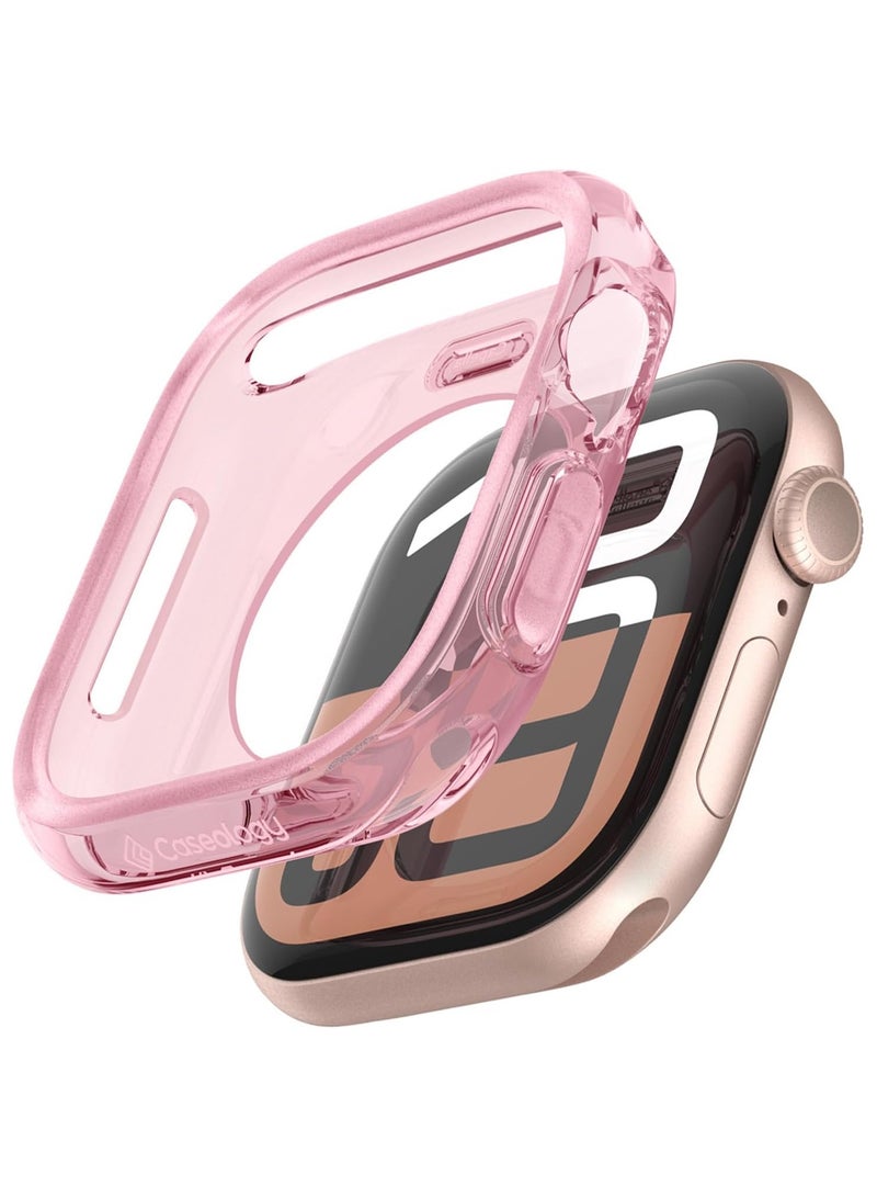 Caseology غطاء كابلا لسوارة آبل ووتش سلسلة 10 (46 مم) - وردي شفاف 2024 - Image 1