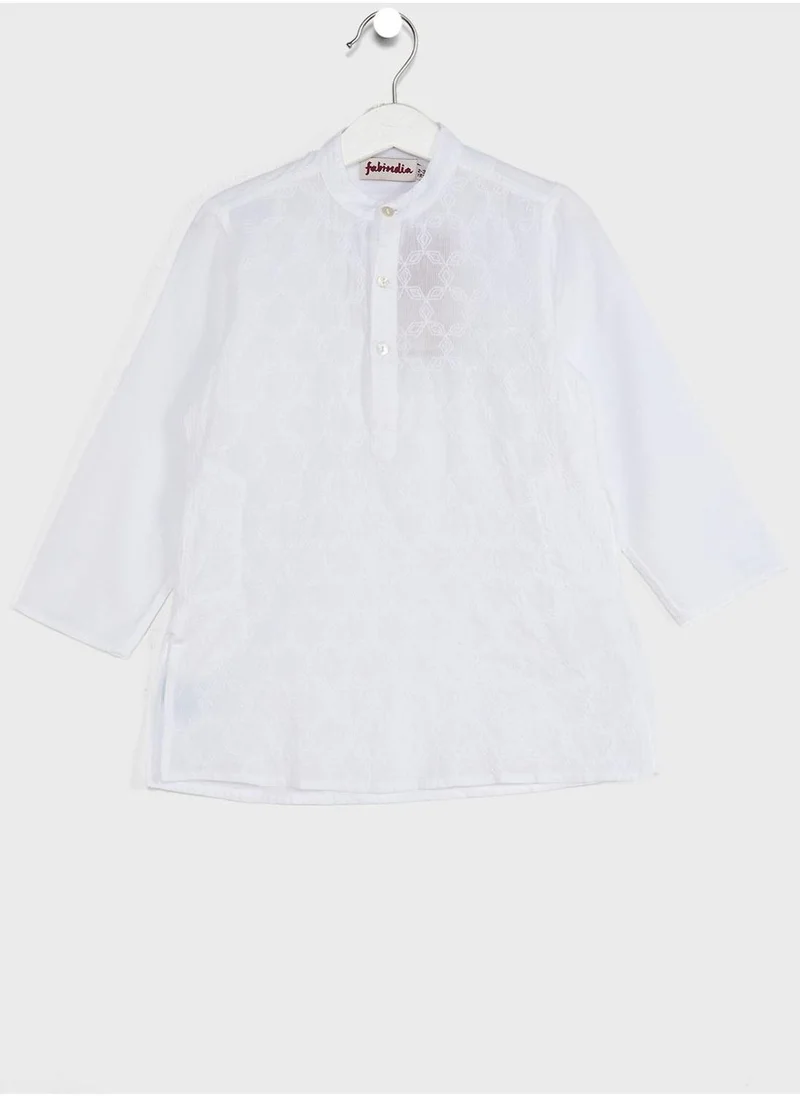 Fabindia Kids Essential Long Kurta