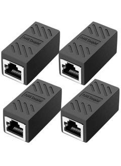 erorex Coupler, Ethernet Adapter In-Line Coupler Female to Female Compatible with Cat7/Cat6/Cat5e/Cat5 Ethernet Cable Extender Adapter for Router/Switch/TV/PC - 4 Pack  - Image 1