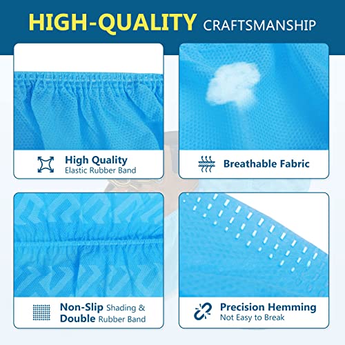squish Shoe Covers Disposable Non Slip, Thick Extra Disposable Boot Covers Slip Proof Shoe Cover for Indoors Outdoors Recyclable Durable Protector Covers Fits Virtually Most Shoes 100 Pack(50 pairs) - Image 2