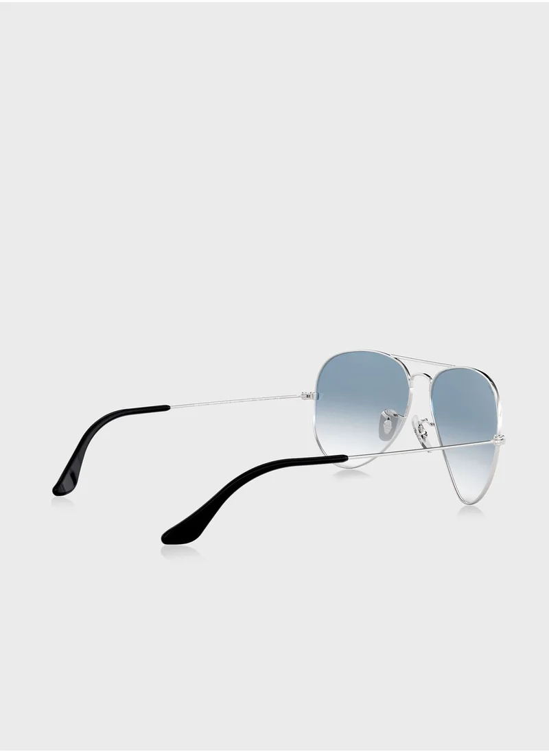 Ray-Ban 0Rb3025 Aviator Large Metal Sunglasses