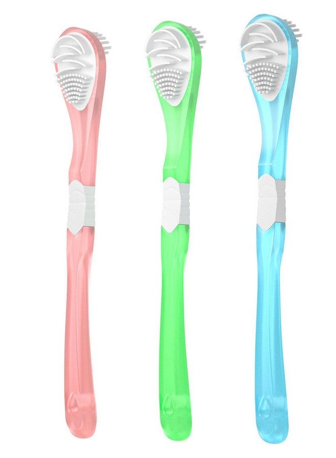 Y-Kelin Double-Side Desiged Tongue Scraper, Ultra-Soft Tongue Brush Tongue Cleaner (3 Pack) - Image 1