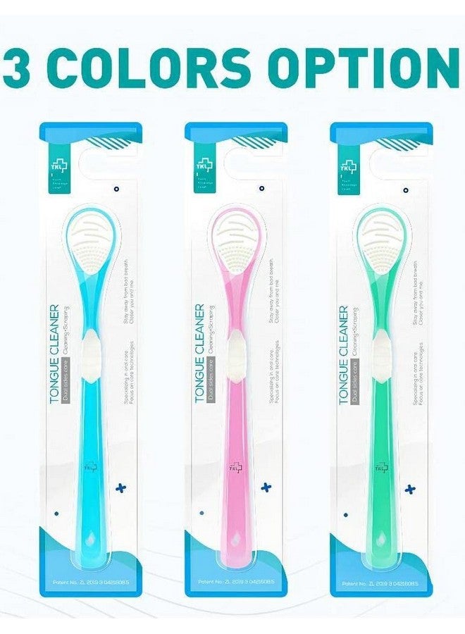 Y-Kelin Double-Side Desiged Tongue Scraper, Ultra-Soft Tongue Brush Tongue Cleaner (3 Pack) - Image 2