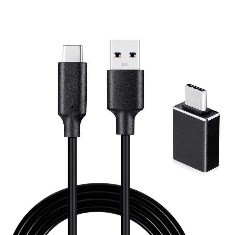 weishan Type C to USB Cable Compatible with Focusrite Scarlett Solo(3rd Gen), Scarlett 2i2(3rd Gen) USB Audio Interface, with USB C Male to USB Female Adapter, 6.6 ft - Image 1