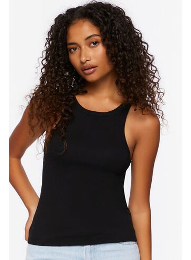FOREVER 21 Ribbed Racerback Tank Top - Image 1