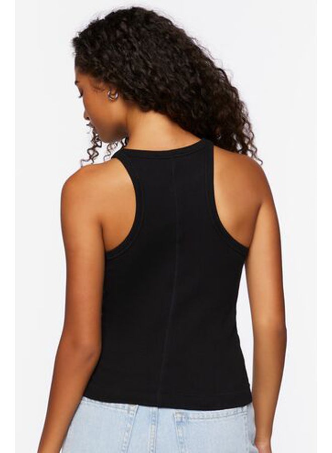 FOREVER 21 Ribbed Racerback Tank Top - Image 3