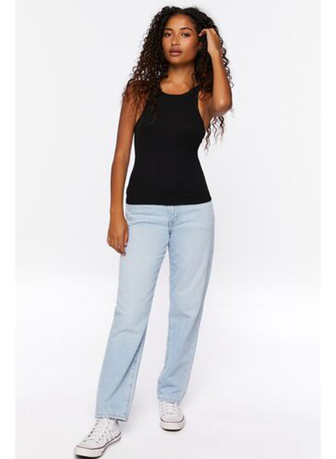 FOREVER 21 Ribbed Racerback Tank Top - Image 4
