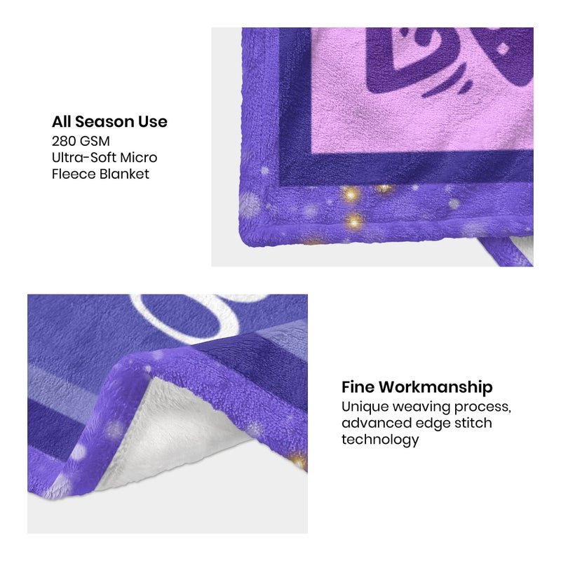 Yufrtck Gifts for 9 Year Old Girls - 9 Year Old Girl Gifts for Birthday - Birthday Gifts for 9 Year Old Girl - 9th Birthday Decorations for Girls - 9 yr Old Girl Birthday Gifts Throw Blanket 60 x 50 - Image 5