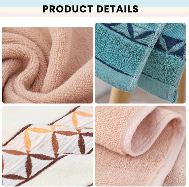 YARDHOBI 4 Pack Premium Hand Towels Set, 100% Ring Spun Cotton, Turkish Cotton Bath Towels Set, Lightweight and Highly Absorbent Towels for Bathroom, Travel, Camp, Spa (Beige, Blue, Curry, 13 x 29 inches) - Image 4