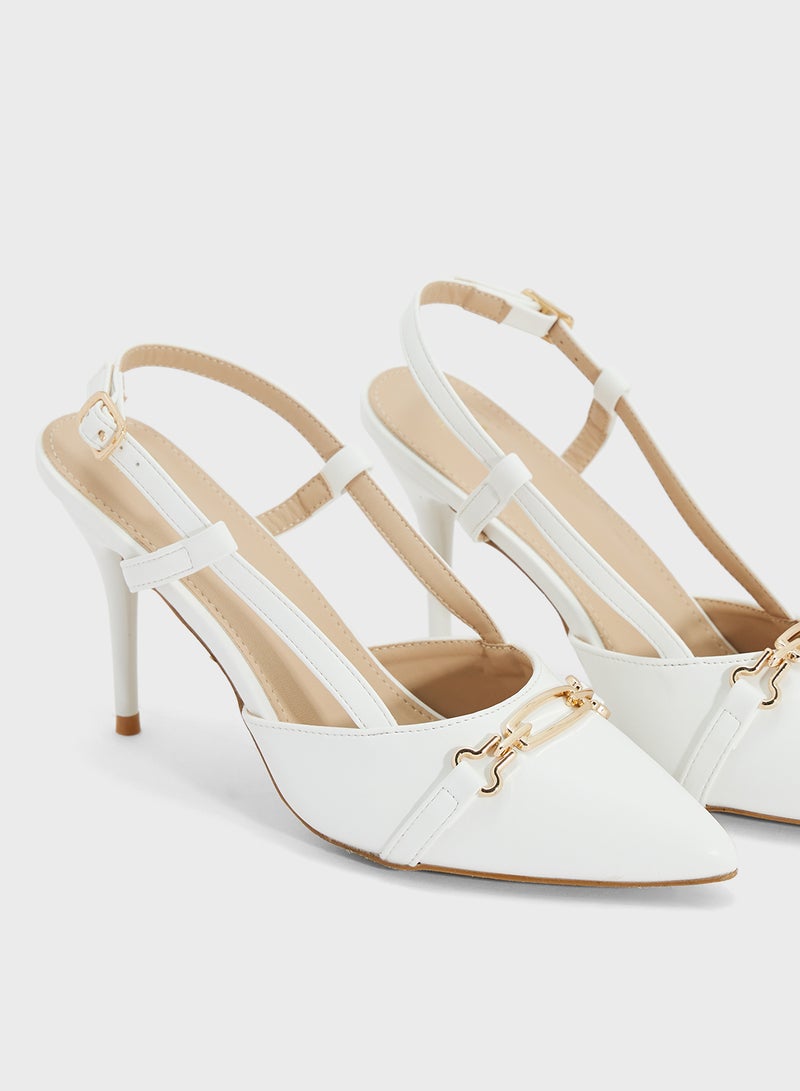 ELLA Sling Back Heeled Pump  - Image 4