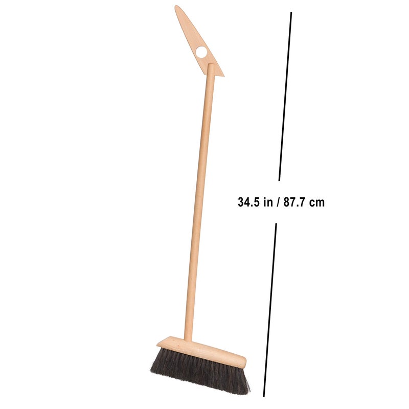 REDECKER Horsehair Broom & Stainless Steel Dust Pan Set - Oiled Beechwood Handles, 35-3/8 Inch - Broom & Dustpan Combo for Home, Kitchen, Outdoor Use - Wooden Broom and Dustpan Set, Made in Germany - Image 4