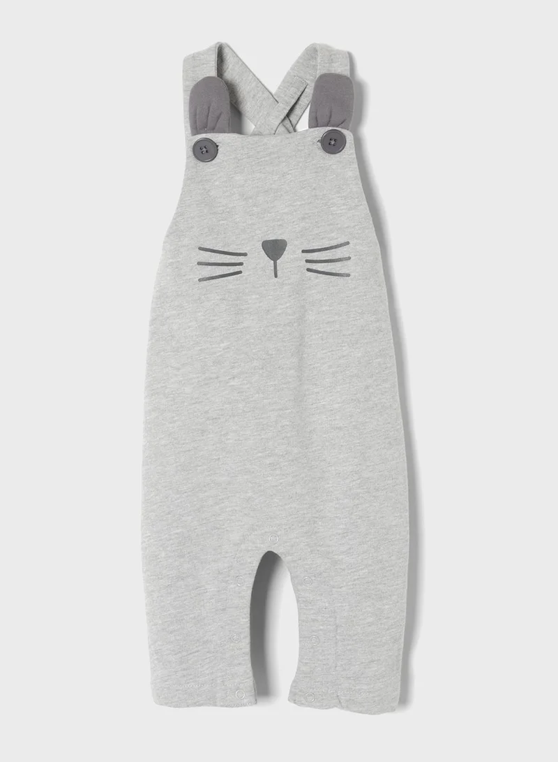 Zippy Infant Embossed Rabbit Onesie