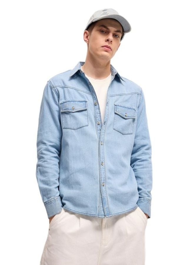 THE BEAR HOUSE Men's Shirt for Casual and Formal Wear | Classic Button-Down Style for Office, Daily Use, Travel, Events & All-Season Outfits | Versatile & Stylish Wardrobe Essential for Every Occasion - Image 1