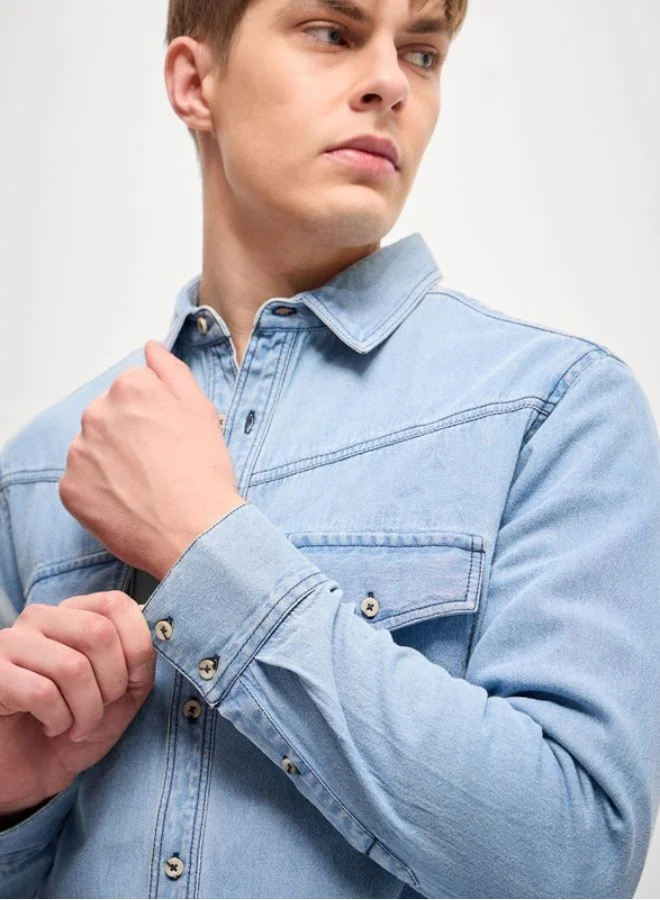 THE BEAR HOUSE Men's Shirt for Casual and Formal Wear | Classic Button-Down Style for Office, Daily Use, Travel, Events & All-Season Outfits | Versatile & Stylish Wardrobe Essential for Every Occasion
