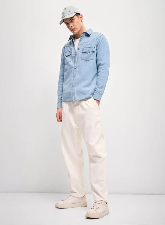 THE BEAR HOUSE Men's Shirt for Casual and Formal Wear | Classic Button-Down Style for Office, Daily Use, Travel, Events & All-Season Outfits | Versatile & Stylish Wardrobe Essential for Every Occasion