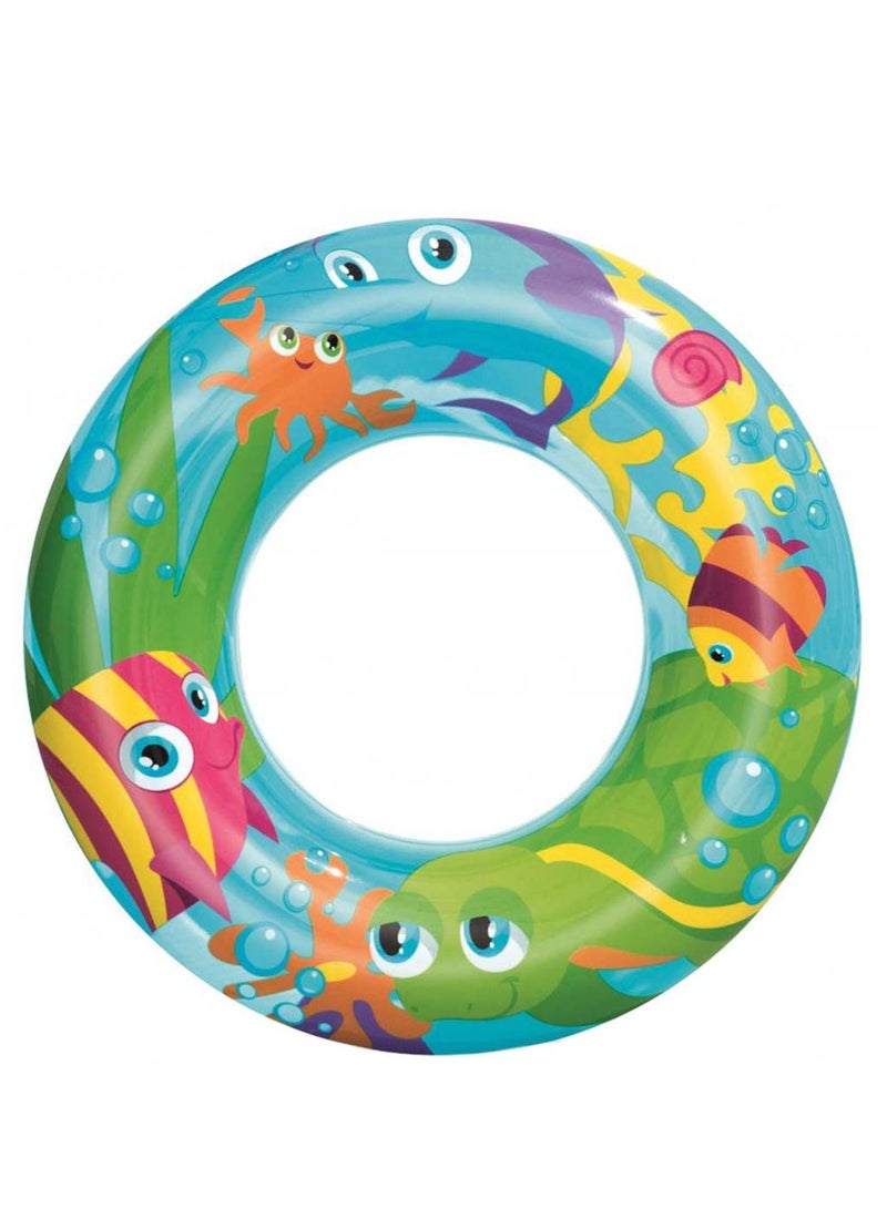 Bestway 1 Piece Inflatable Designer Swim Ring 56cm - Image 2