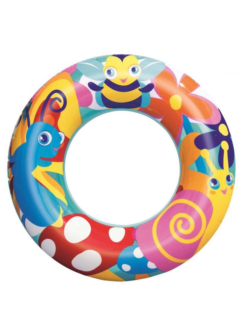 Bestway 1 Piece Inflatable Designer Swim Ring 56cm - Image 3